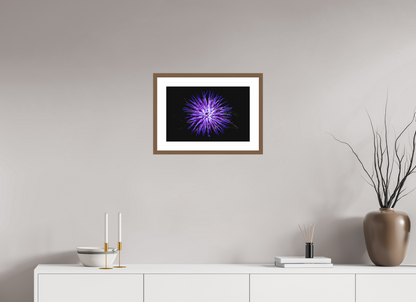 45 x 30 cm, Hahnemuhle Fine Art - moldura Walnut Cirsium