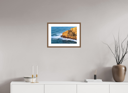 45 x 30 cm, Hahnemuhle Fine Art - moldura Walnut A rocha