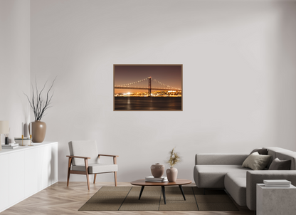 120 x 80 cm, Fine Art em Metacrilato - moldura walnut A Ponte