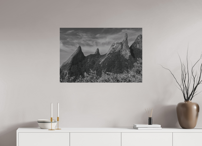 90 x 60 cm, Impressão em Alumínio escovado - sem moldura Pico Dedo de Deus.