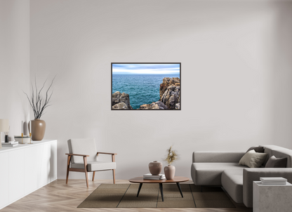 120 x 80 cm, Canva - moldura castanha escura Horizon