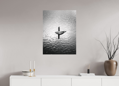 60 x 80 cm, Canva - sem moldura Silêncio de Concreto