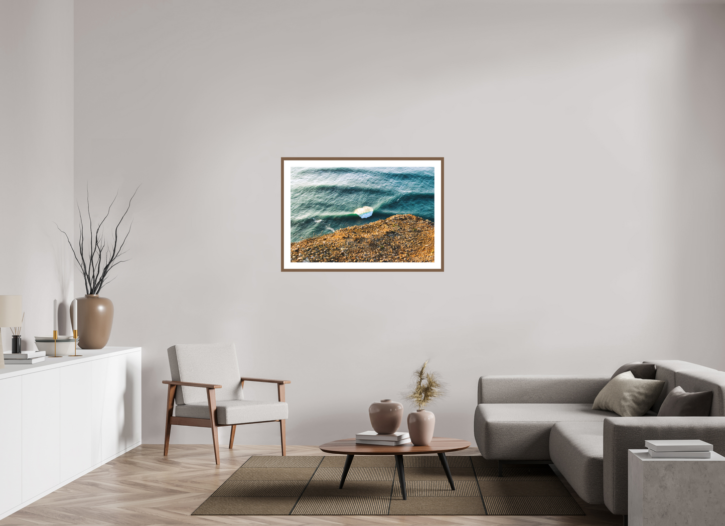 105 x 70 cm, Hahnemuhle Fine Art - moldura Walnut Wave