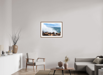 75 x 50 cm, Hahnemuhle Fine Art - moldura Walnut Crashing Power