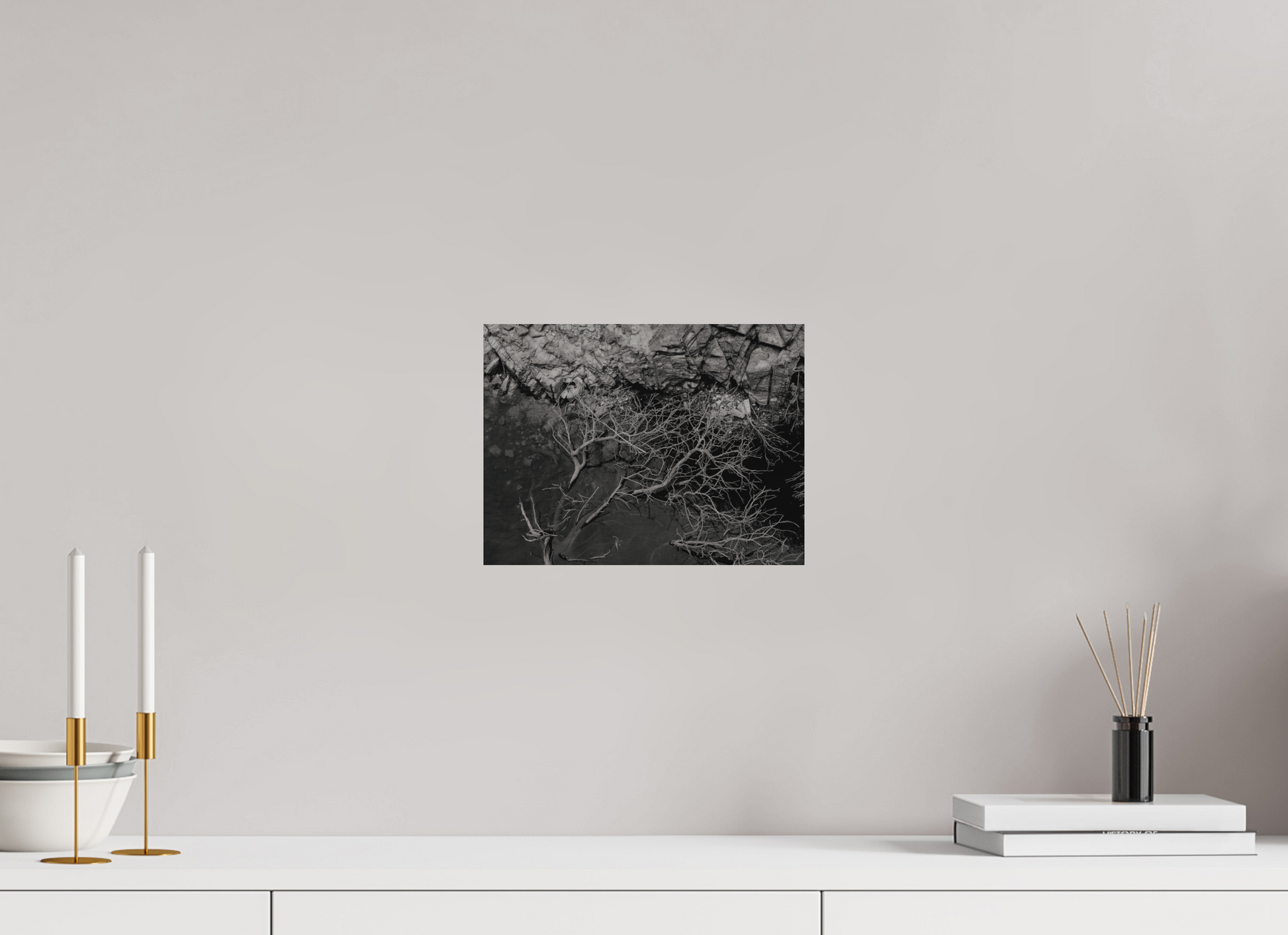 28 x 21 cm, Impressão em Alumínio escovado - sem moldura Silêncio