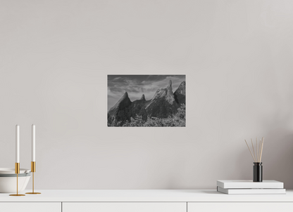 30 x 20 cm, Impressão em Alumínio escovado - sem moldura Pico Dedo de Deus.