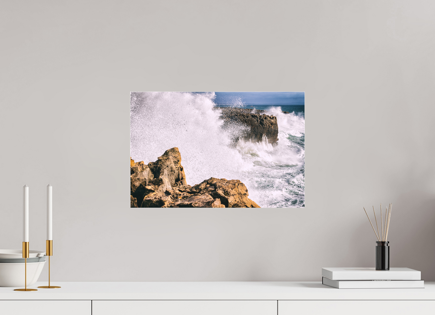 45 x 30 cm, Fine art em Metacrilato - sem moldura Mar em Fúria