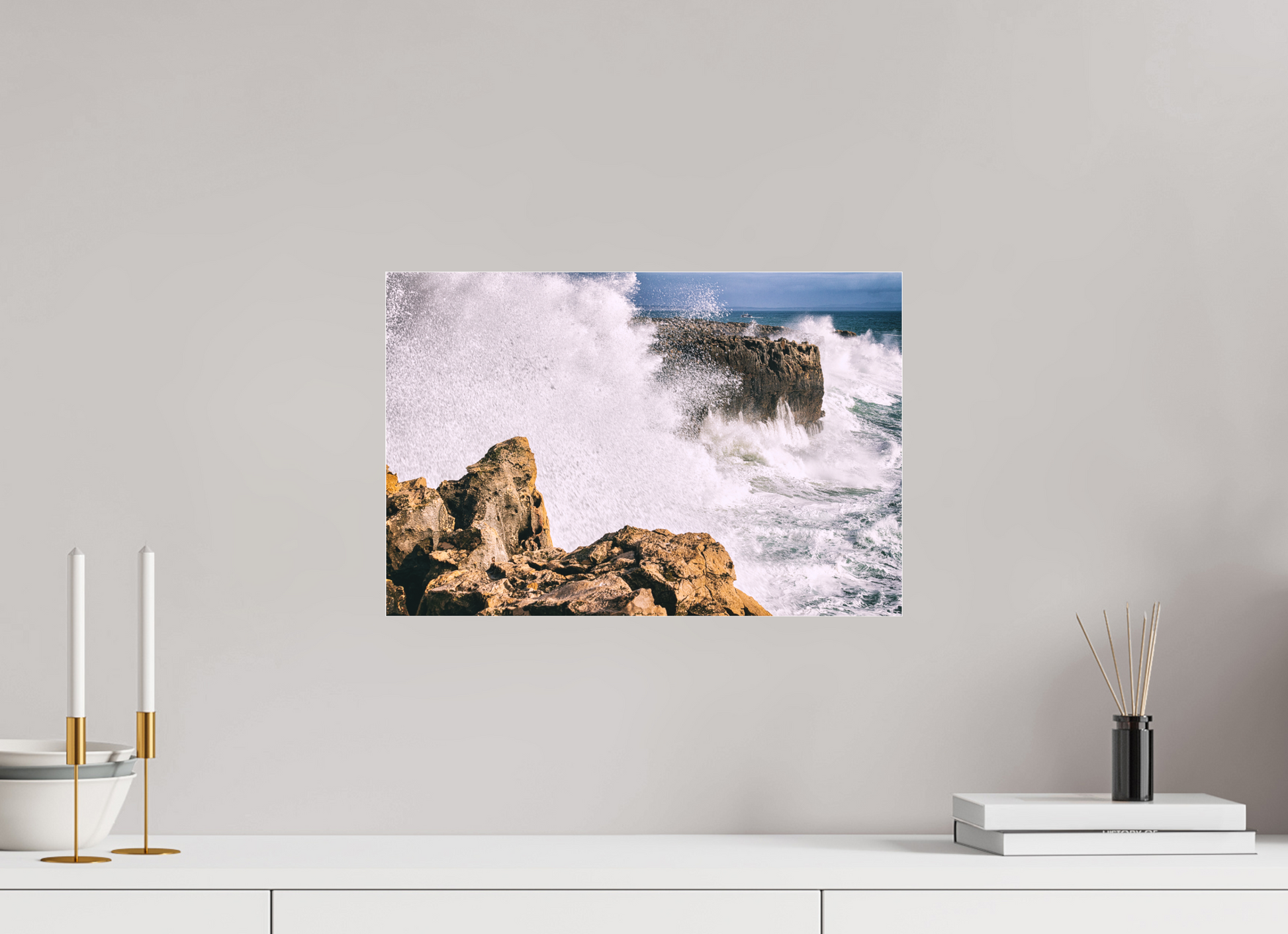 45 x 30 cm, Fine art em Metacrilato - sem moldura Mar em Fúria