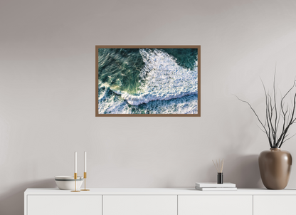 75 x 50 cm, Fine Art em Metacrilato - moldura walnut Ocean