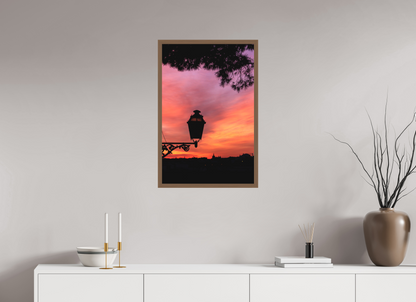 50 x 75 cm, Fine Art em Metacrilato - moldura walnut O Candeeiro