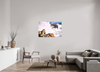120 x 80 cm, Canva - sem moldura Mar em Fúria