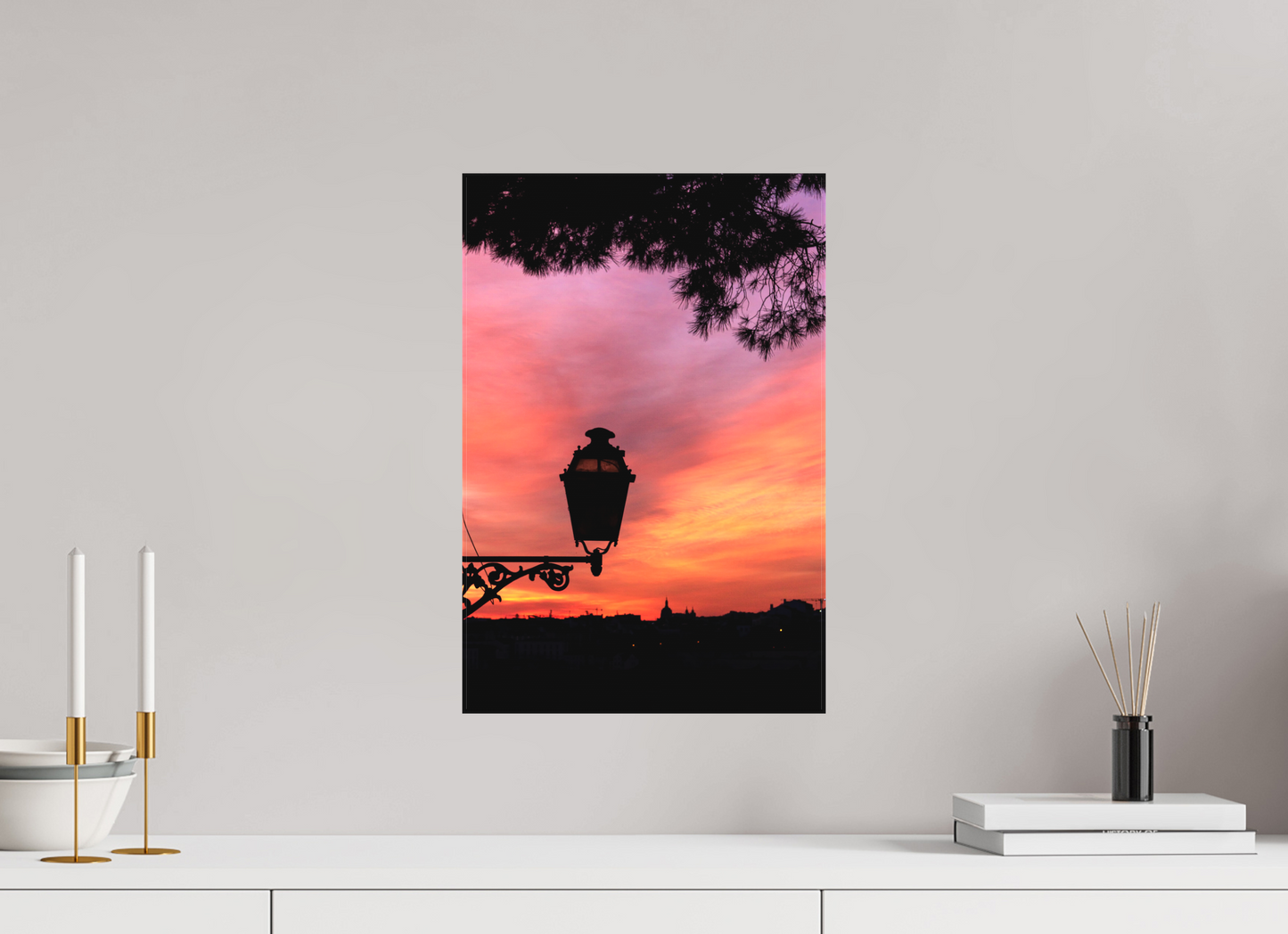 30 x 45 cm, Canva - sem moldura O Candeeiro