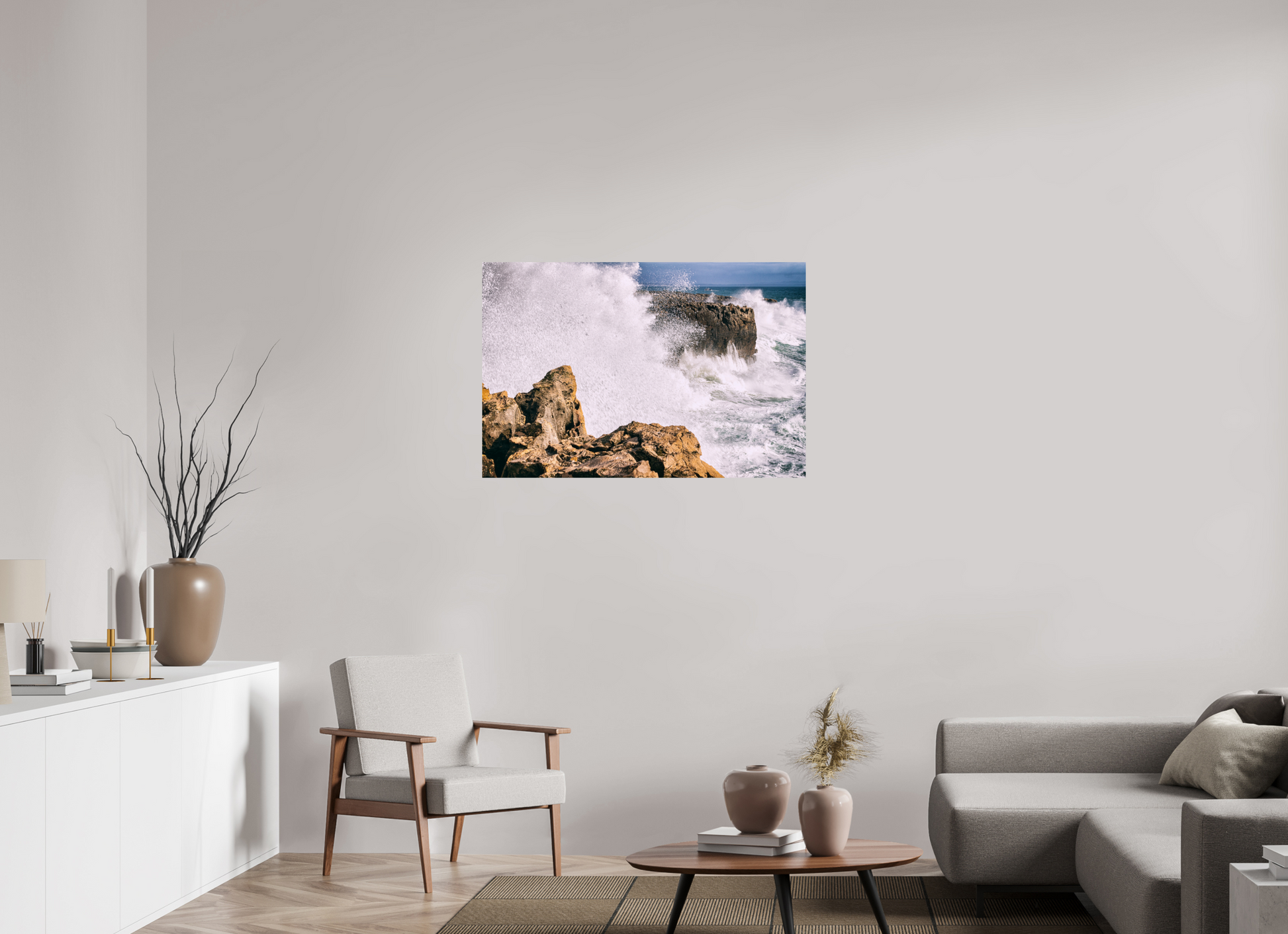 105 x 70 cm, Hahnemuhle Fine Art - Sem moldura Mar em Fúria