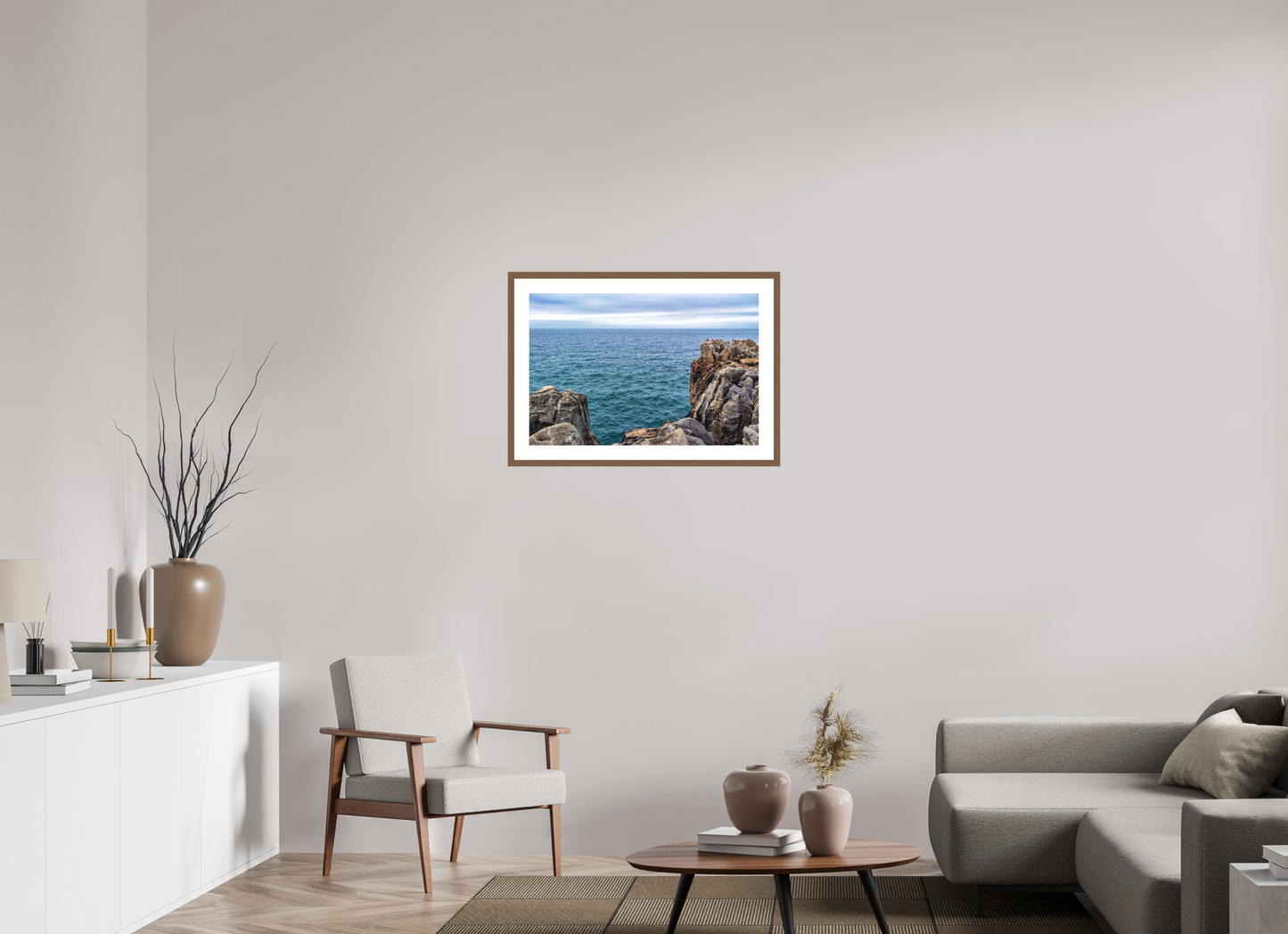 75 x 50 cm, Hahnemuhle Fine Art - moldura Walnut Horizon