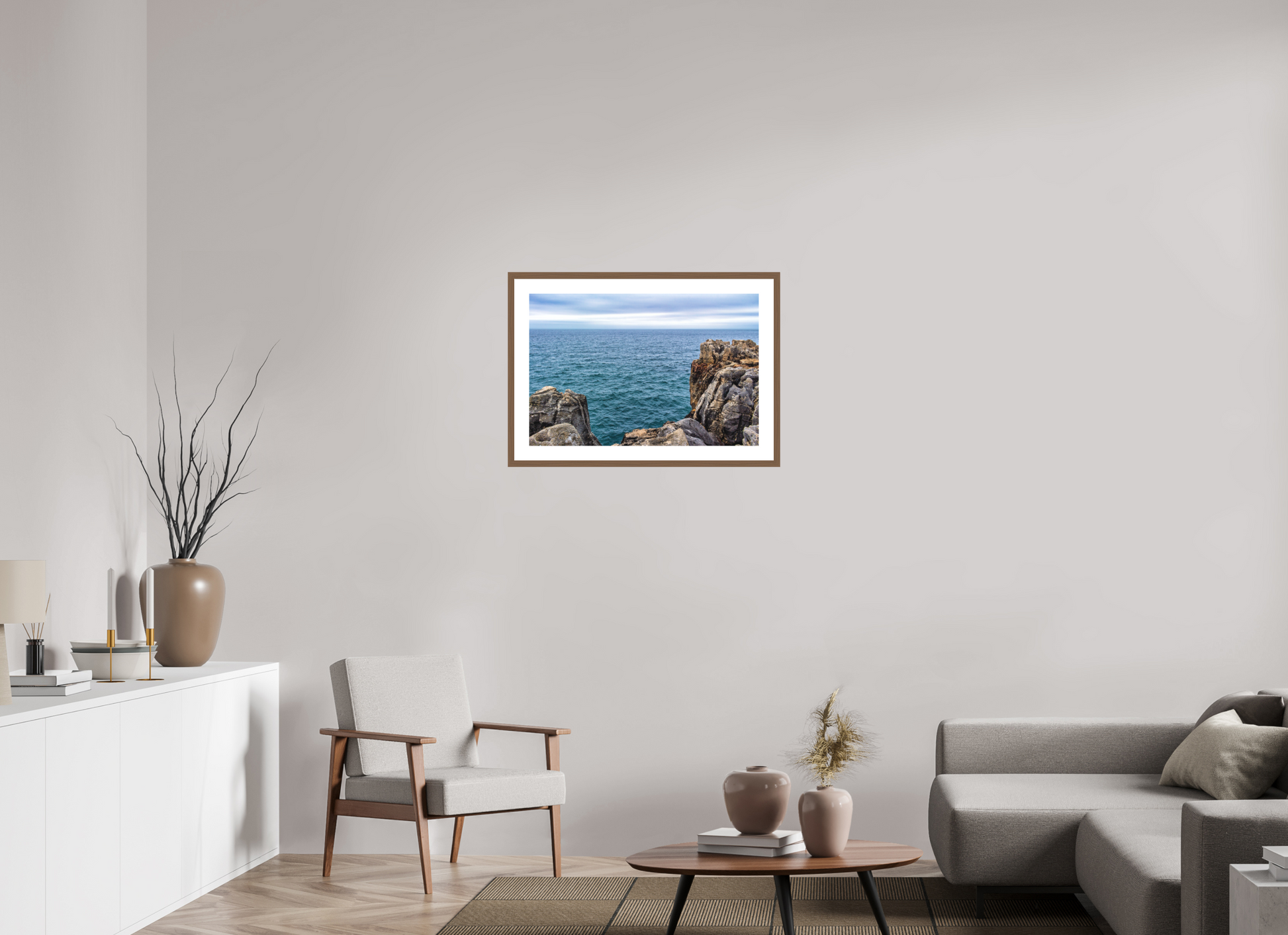75 x 50 cm, Hahnemuhle Fine Art - moldura Walnut Horizon