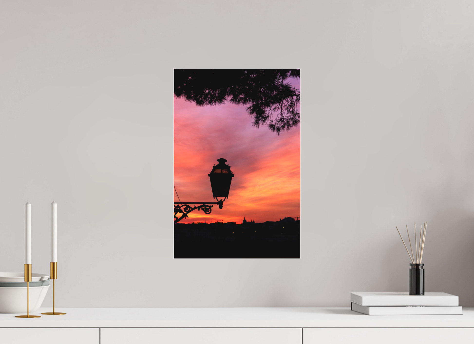 30 x 45 cm, Fine art em Metacrilato - sem moldura O Candeeiro