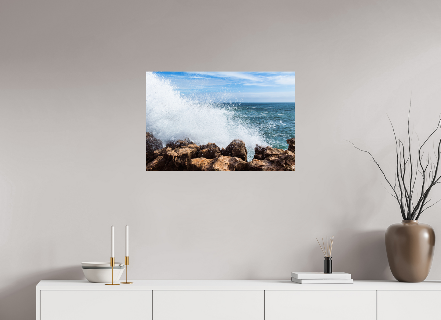 75 x 50 cm, Hahnemuhle Fine Art - Sem moldura Crashing Power