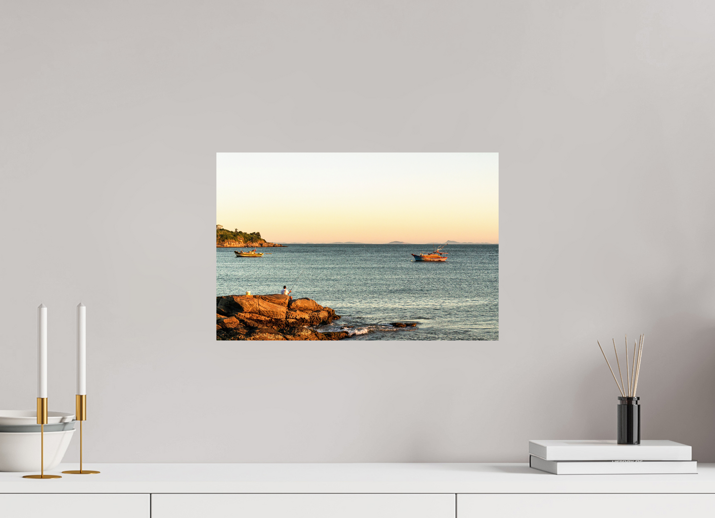 45 x 30 cm, Hahnemuhle Fine Art - Sem moldura O Pescador
