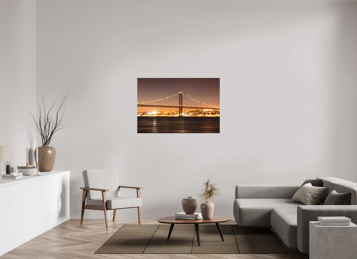 120 x 80 cm, Canva - sem moldura A Ponte