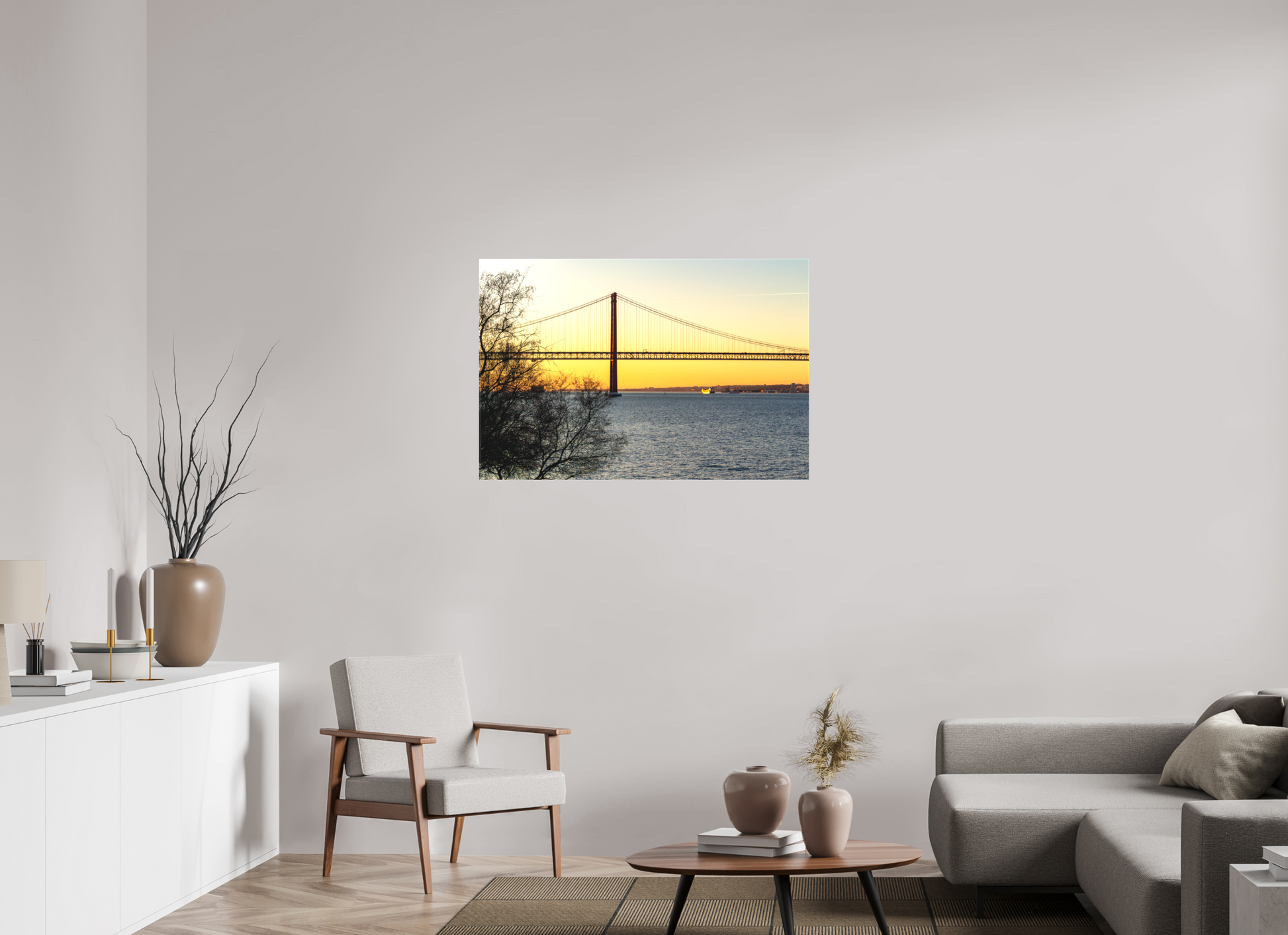 105 x 70 cm, Canva - sem moldura Golden Hour