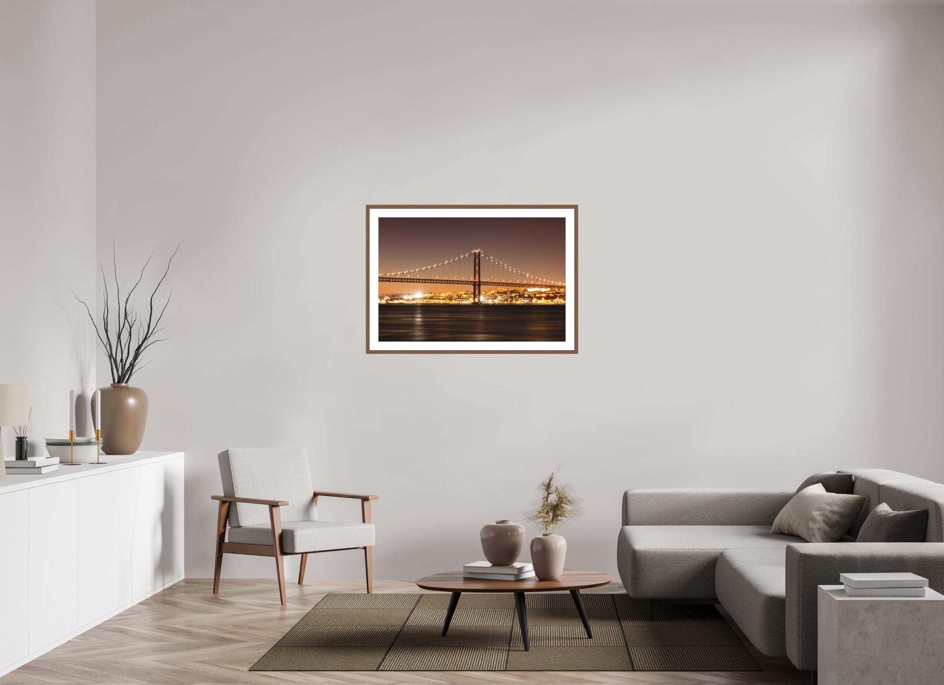 105 x 70 cm, Hahnemuhle Fine Art - moldura Walnut A Ponte