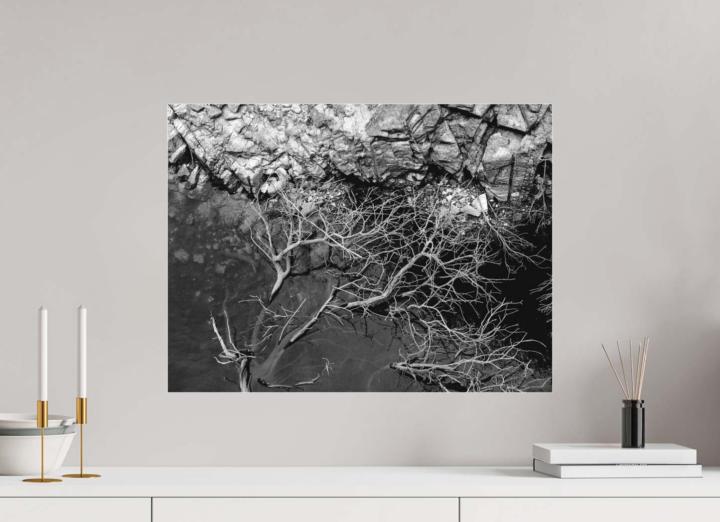 60 x 45 cm, Ilford P&B em Metacrilato - sem moldura Silêncio