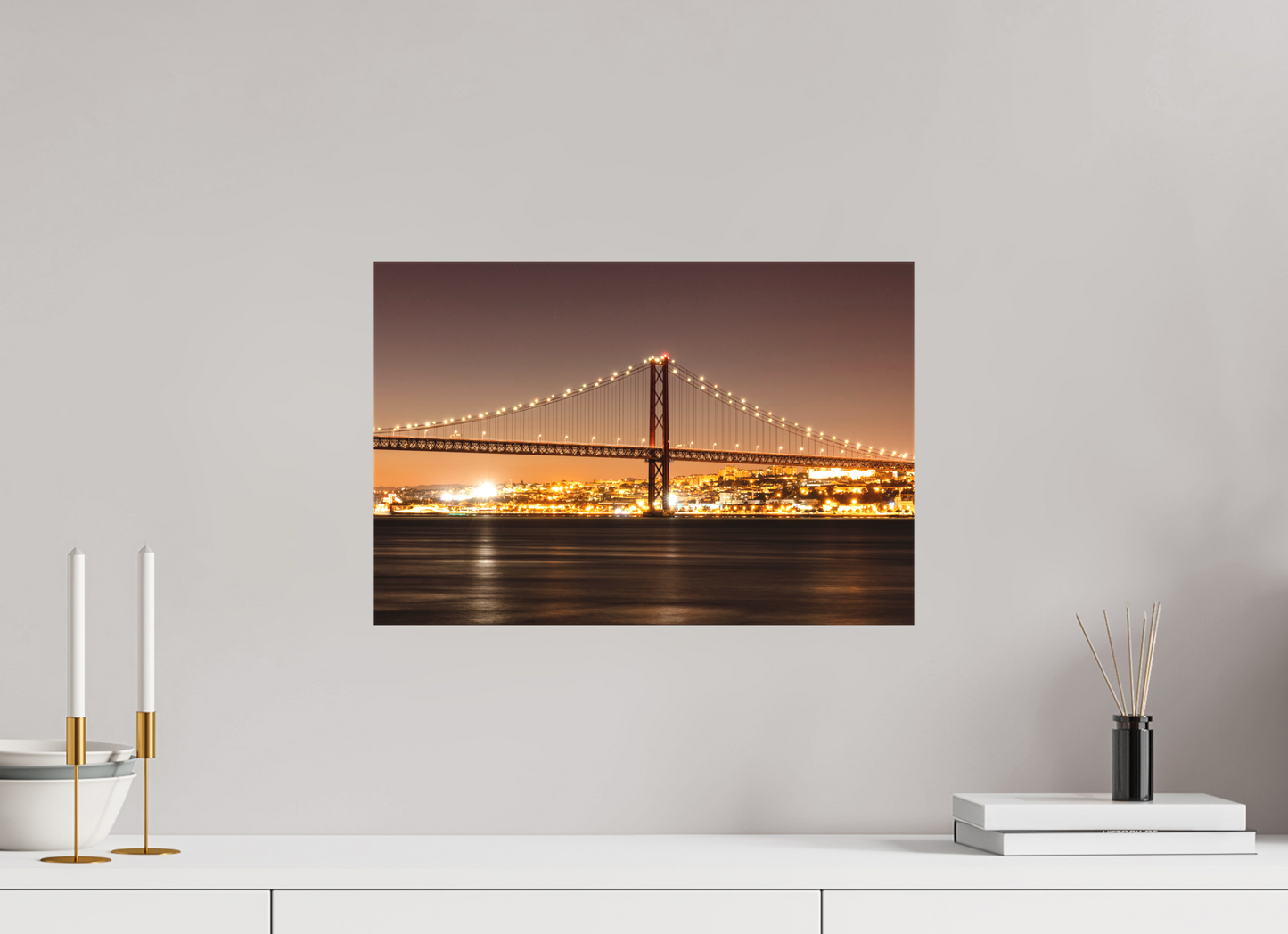 45 x 30 cm, Canva - sem moldura A Ponte