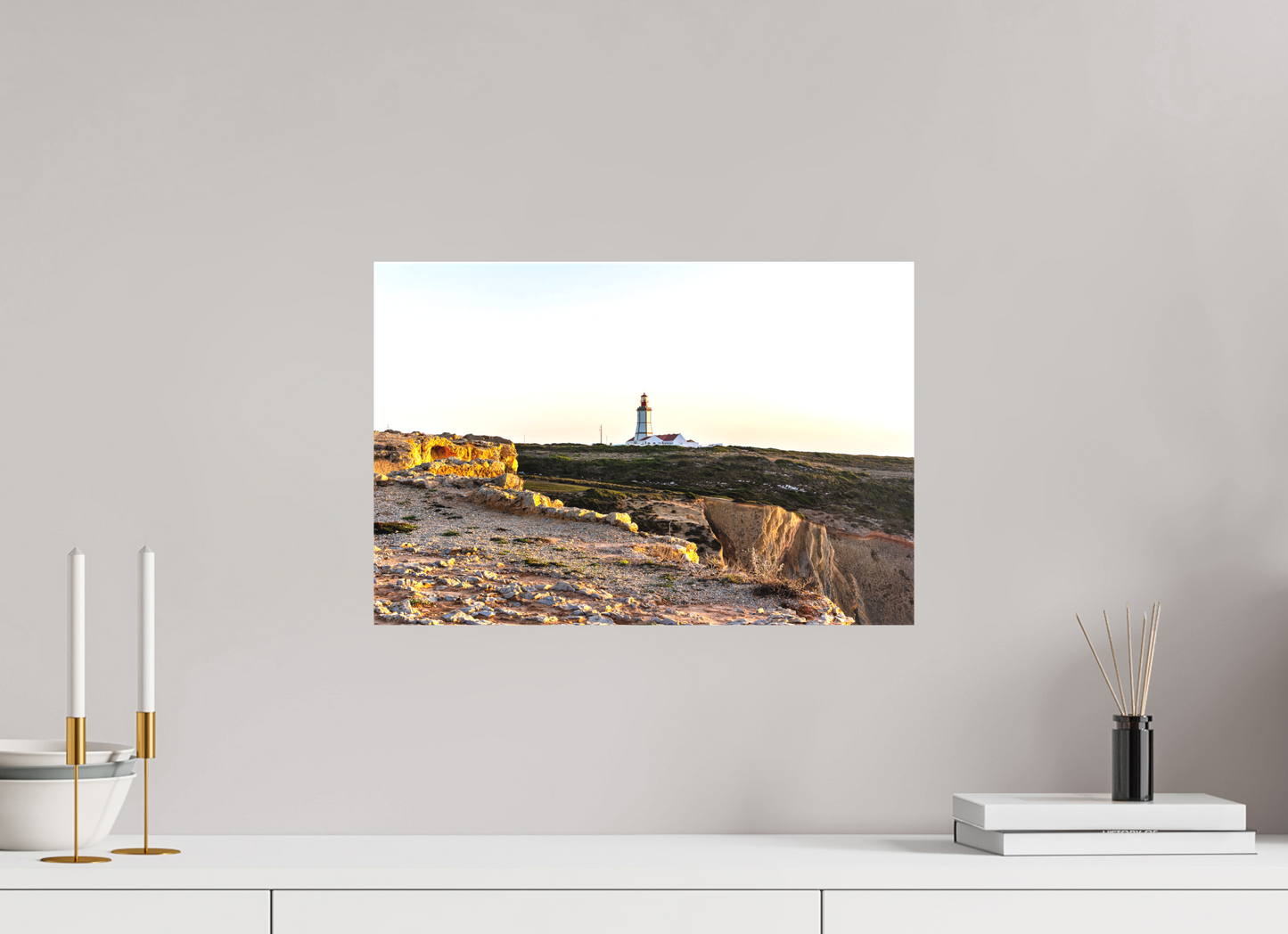 45 x 30 cm, Canva - sem moldura O Farol