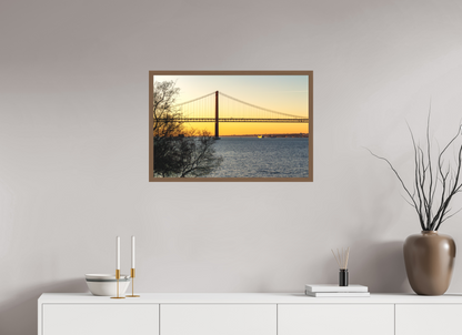 75 x 50 cm, Fine Art em Metacrilato - moldura walnut Golden Hour