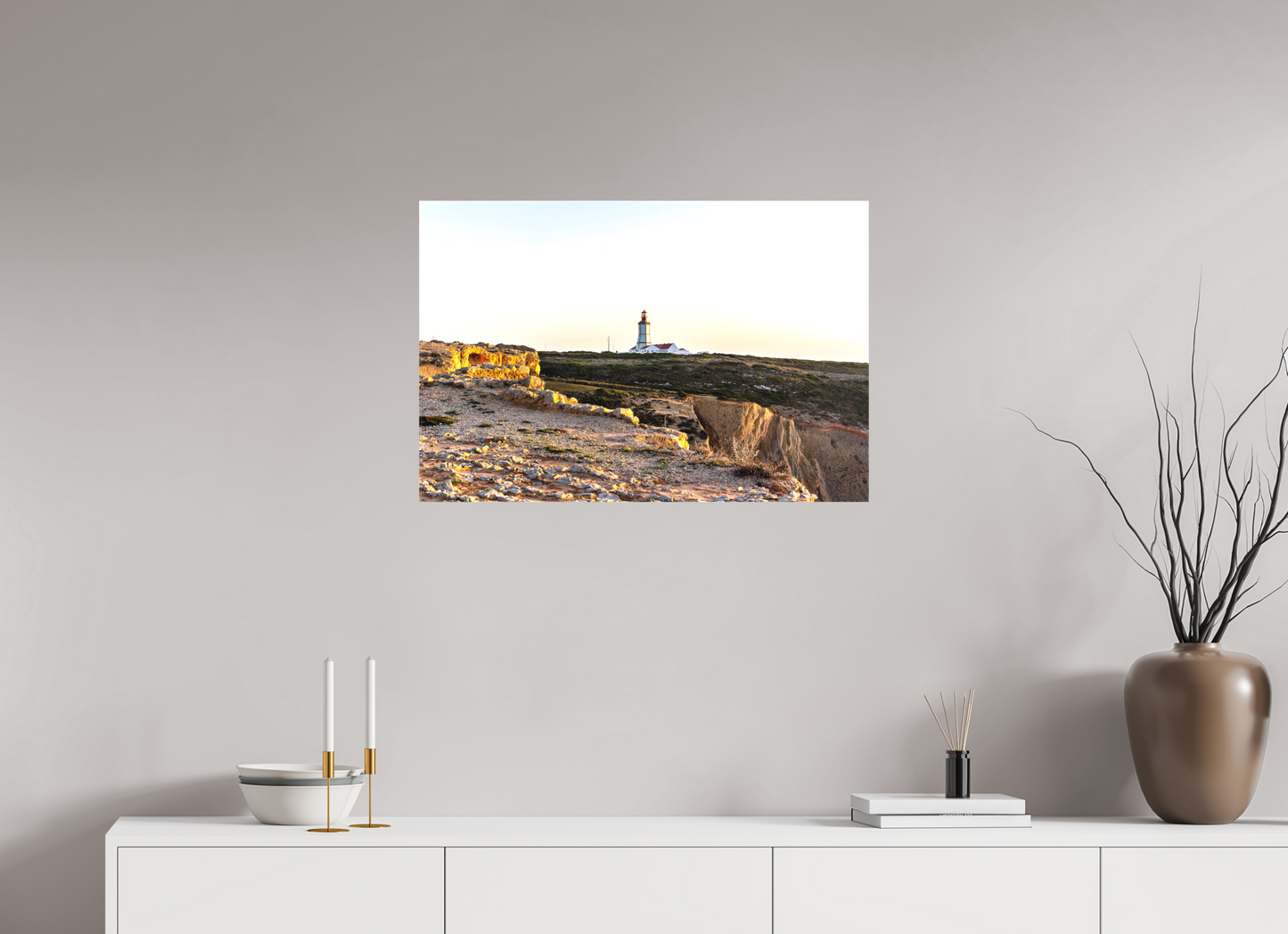 75 x 50 cm, Canva - sem moldura O Farol