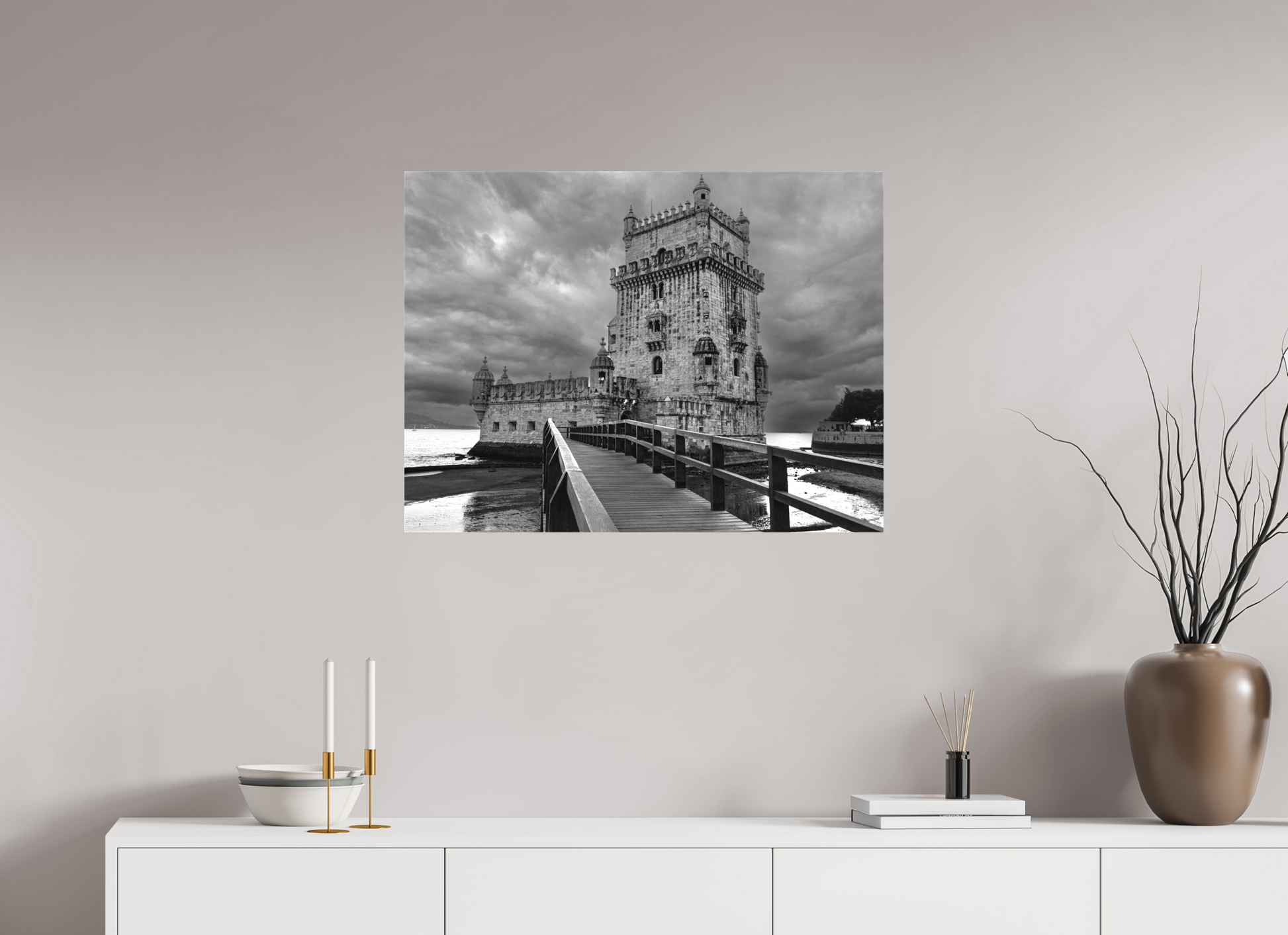 80 x 60 cm, Canva - sem moldura Sentinela do Tempo.