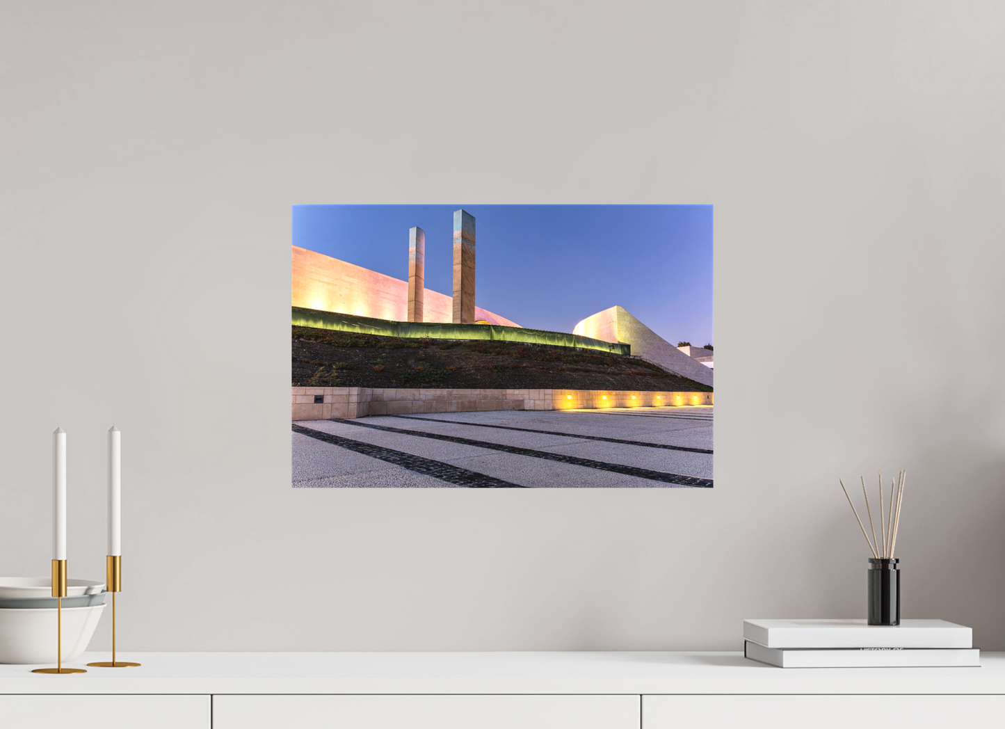 45 x 30 cm, Canva - sem moldura Linhas e Curvas