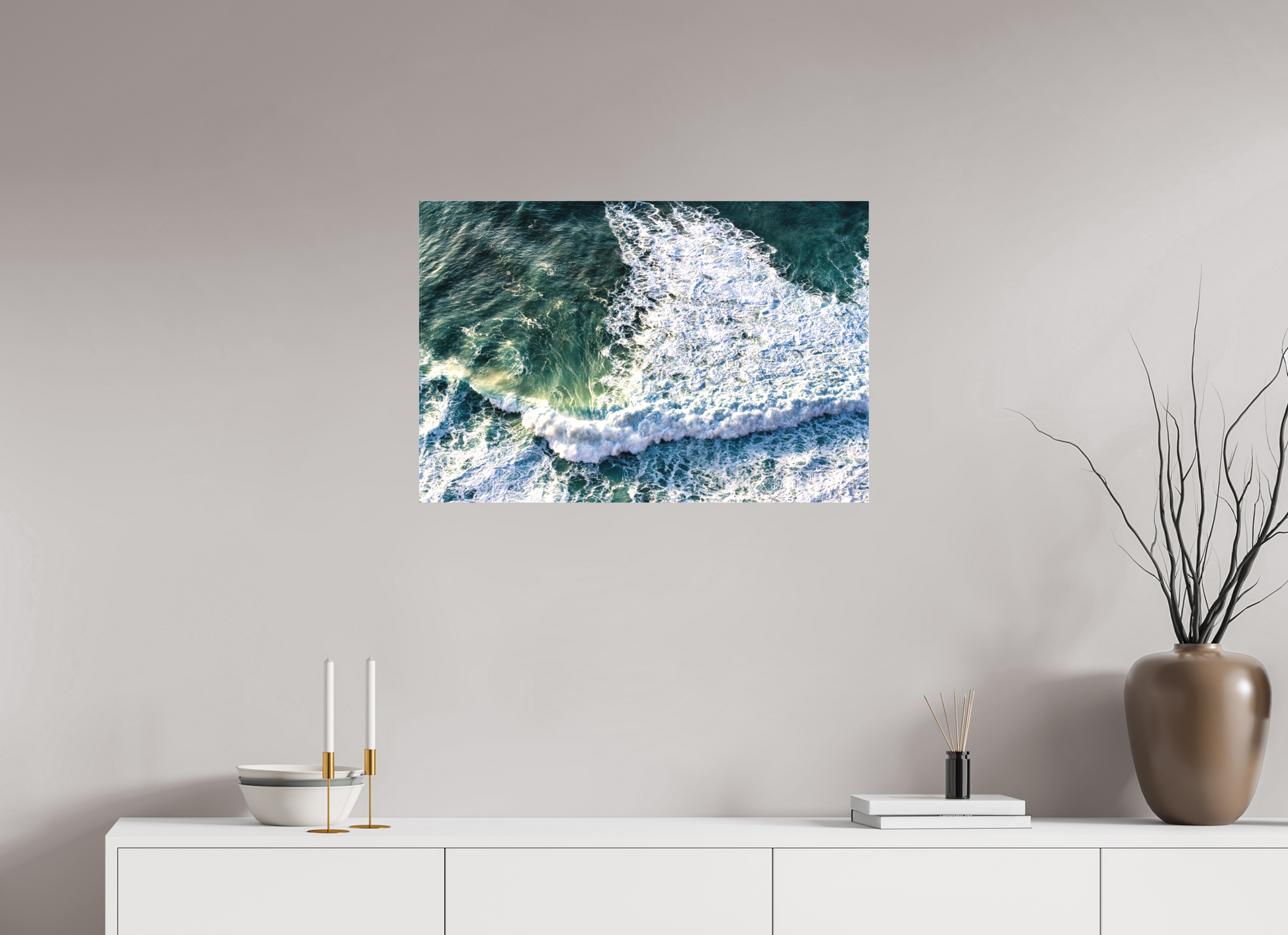 75 x 50 cm, Canva - sem moldura Ocean
