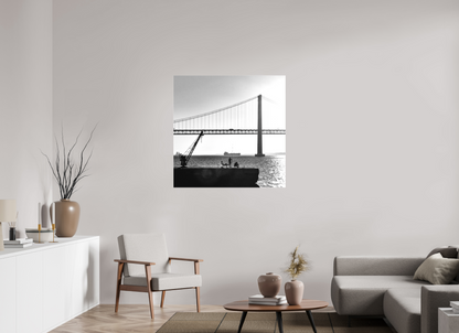 100 x 100 cm, Canva - sem moldura Os Pescadores de Almada.