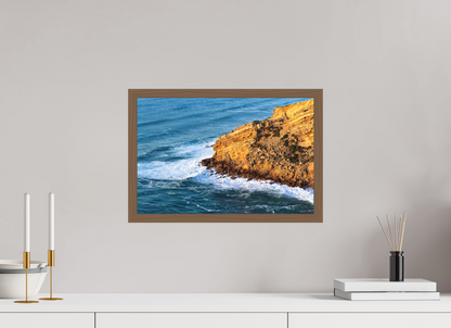 45 x 30 cm, Fine Art em Metacrilato - moldura walnut A rocha