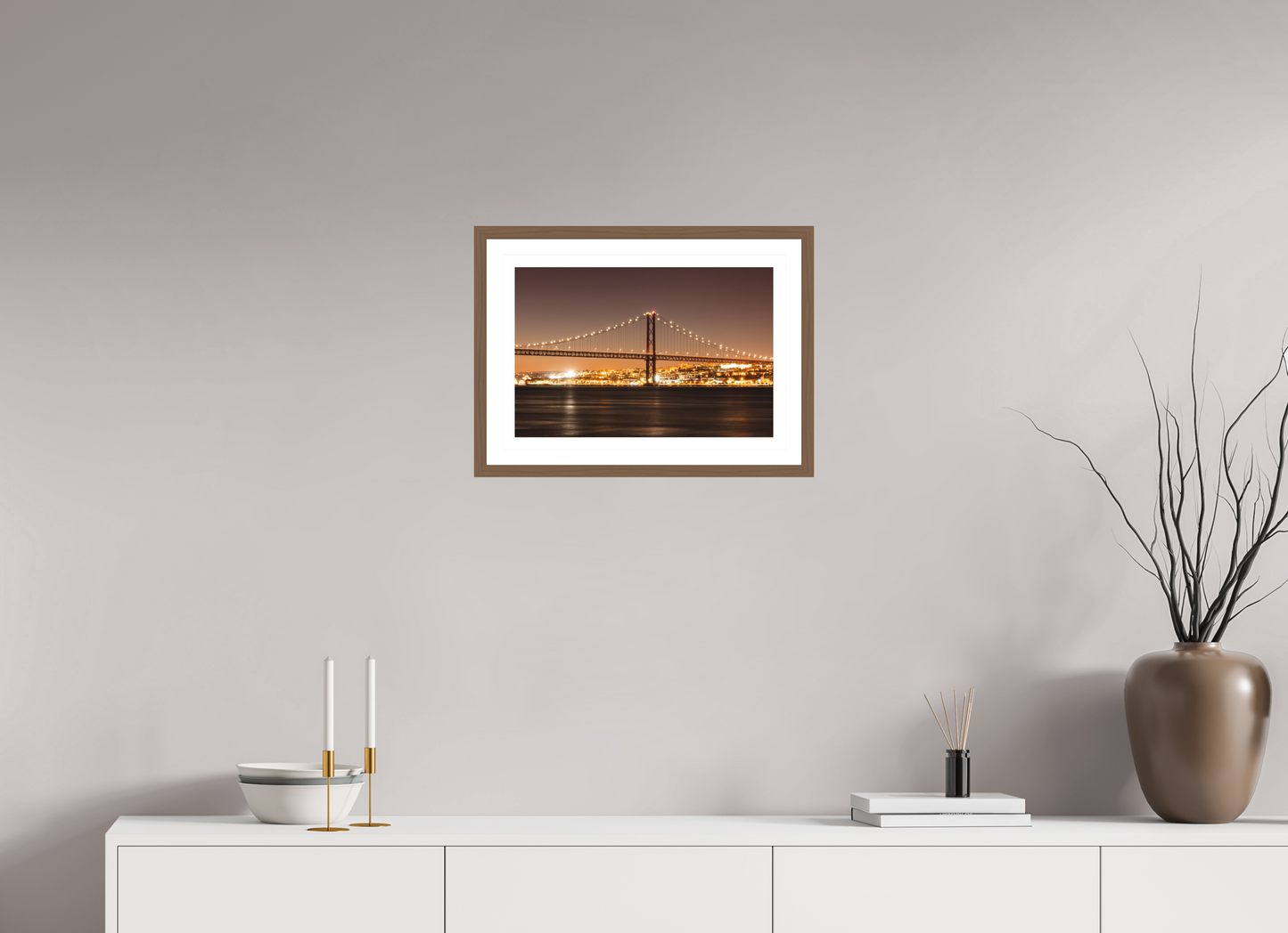 45 x 30 cm, Hahnemuhle Fine Art - moldura Walnut A Ponte
