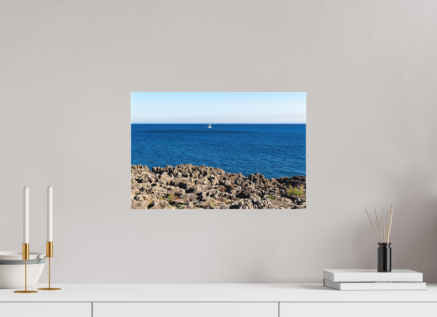 45 x 30 cm, Fine art em Metacrilato - sem moldura O Barquinho