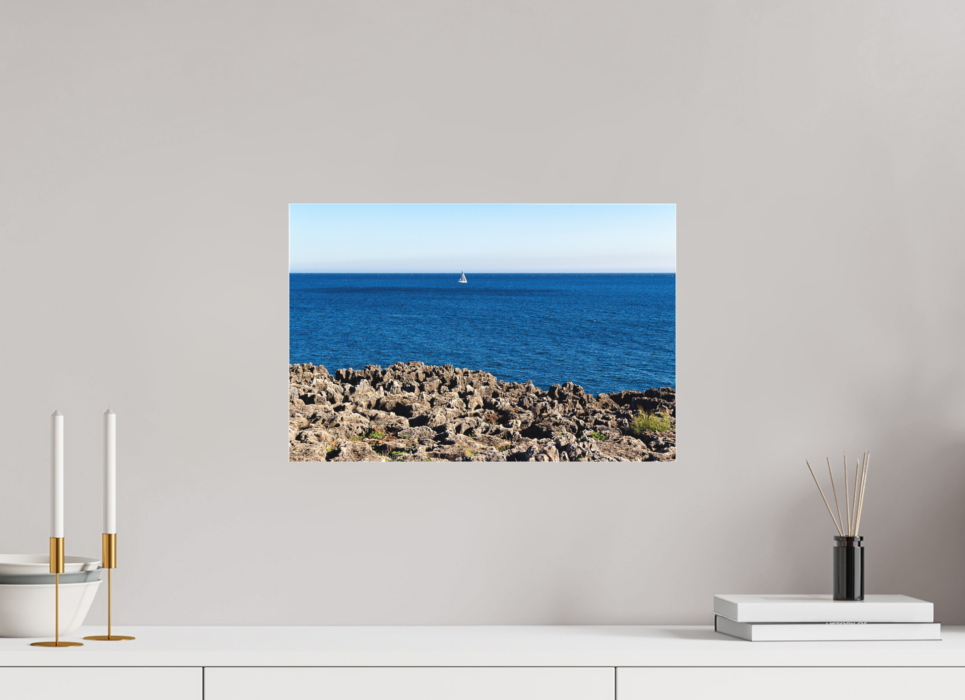 45 x 30 cm, Fine art em Metacrilato - sem moldura O Barquinho