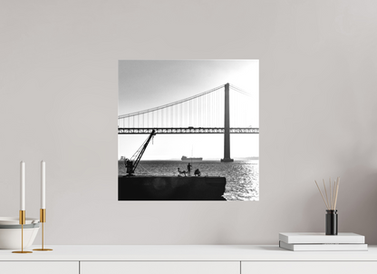 40 x 40 cm, Canva - sem moldura Os Pescadores de Almada.