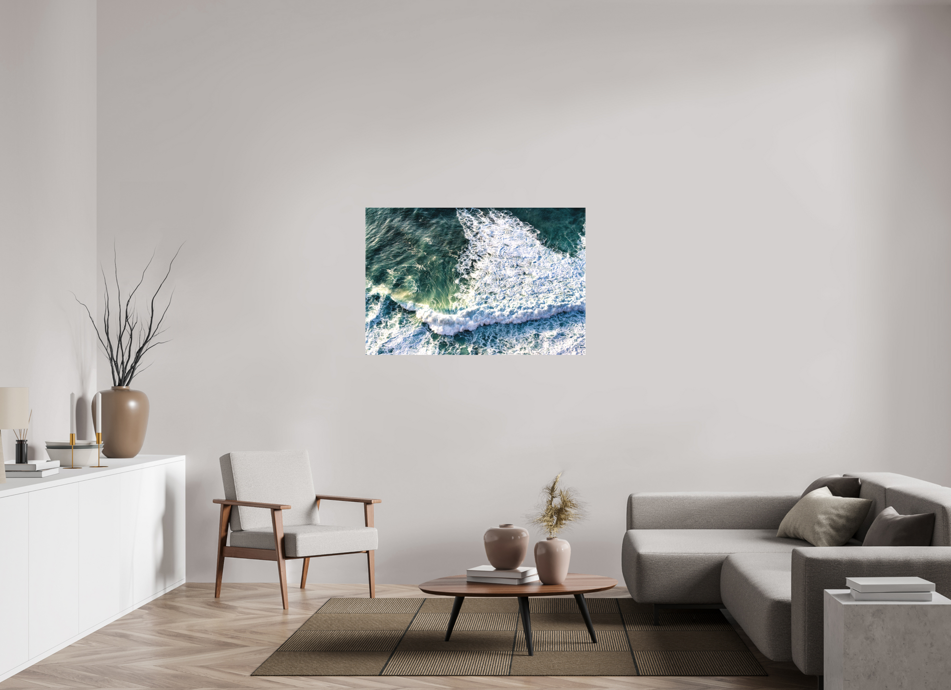 120 x 80 cm, Canva - sem moldura Ocean