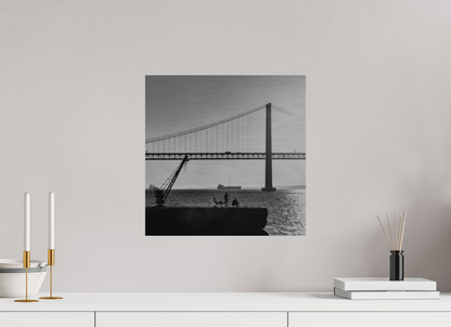 40 x 40 cm, Impressão em Alumínio escovado - sem moldura Os Pescadores de Almada.