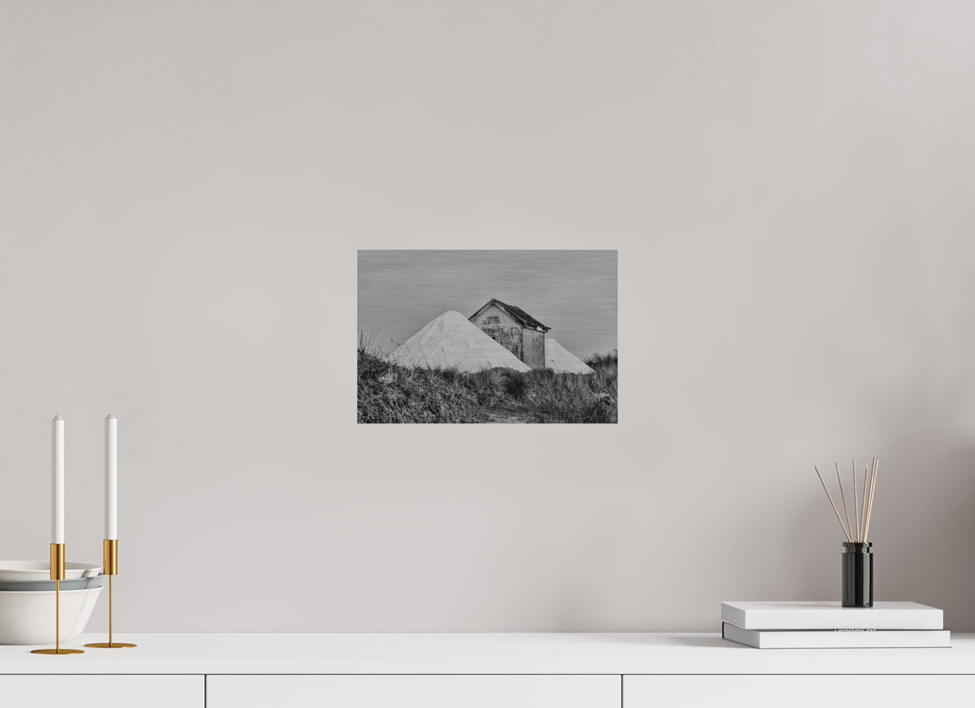 30 x 20 cm, Impressão em Alumínio escovado - sem moldura Salinas de Aveiro