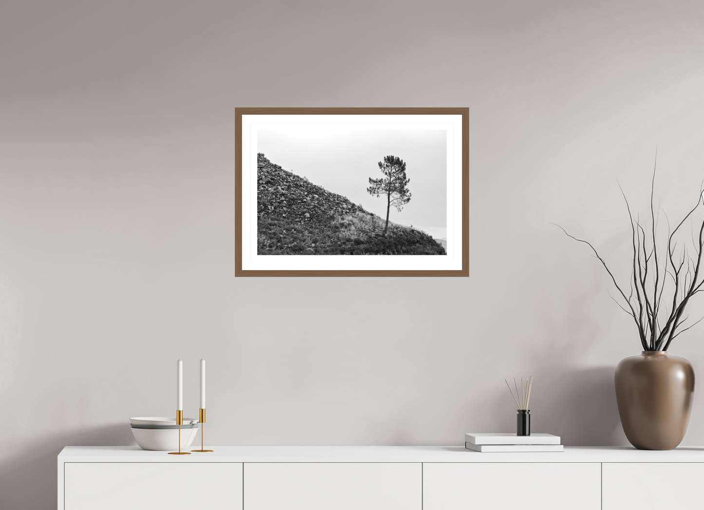 60 x 40 cm, Hahnemuhle Fine Art - moldura Walnut A Protagonista