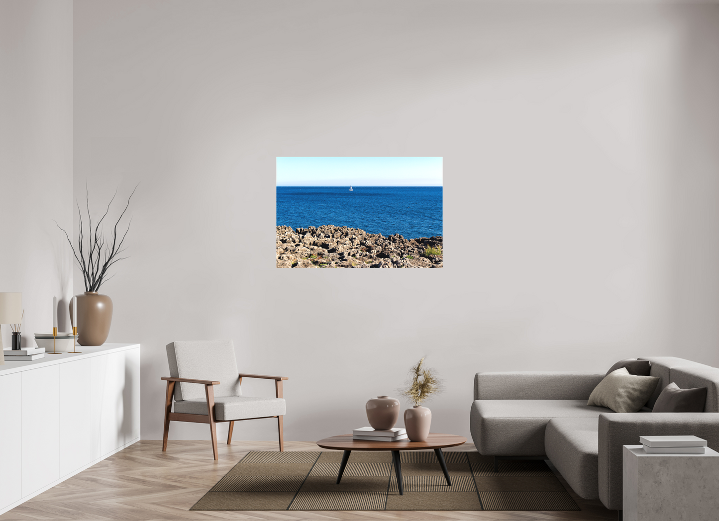 120 x 80 cm, Canva - sem moldura O Barquinho