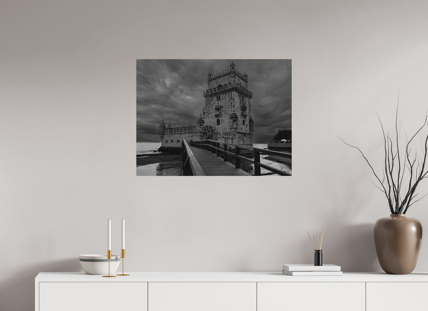 80 x 60 cm, Impressão em Alumínio escovado - sem moldura Sentinela do Tempo.