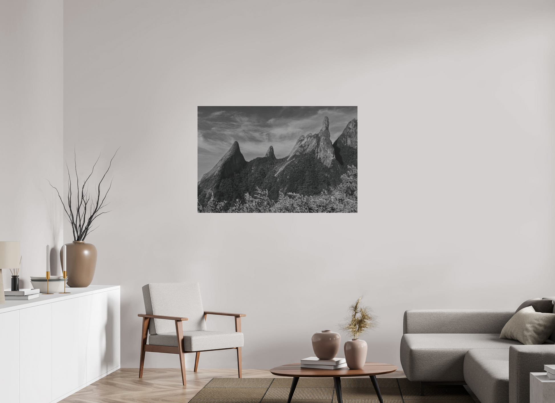 120 x 80 cm, Impressão em Alumínio escovado - sem moldura Pico Dedo de Deus.