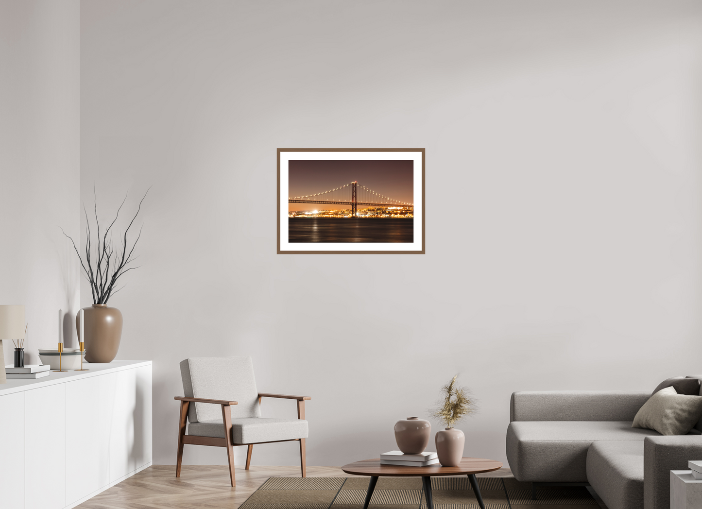75 x 50 cm, Hahnemuhle Fine Art - moldura Walnut A Ponte