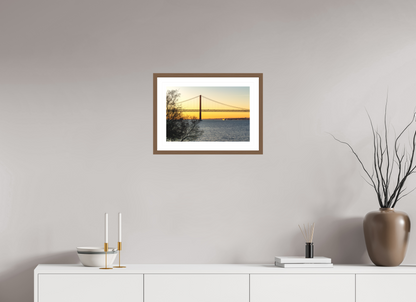 45 x 30 cm, Hahnemuhle Fine Art - moldura Walnut Golden Hour