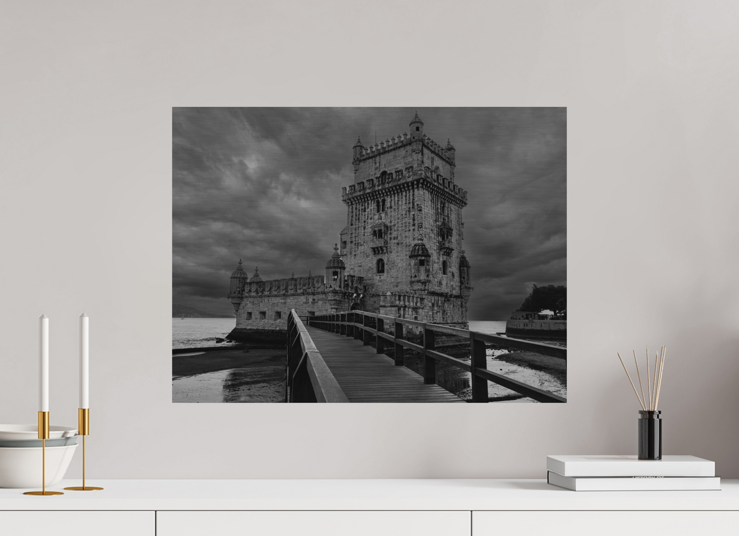 60 x 45 cm, Impressão em Alumínio escovado - sem moldura Sentinela do Tempo.