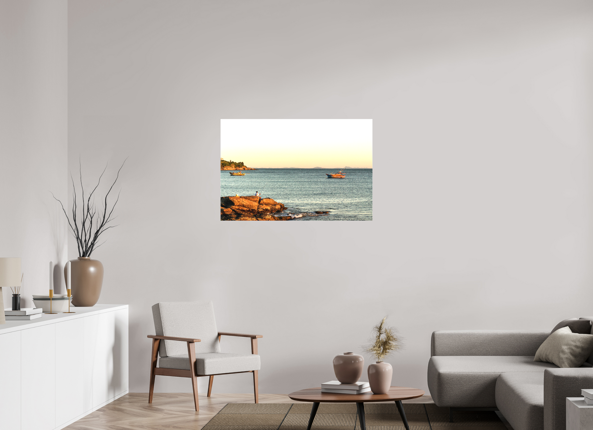 105 x 70 cm, Canva - sem moldura O Pescador